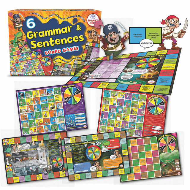 6 Grammar and Sentence Board Games