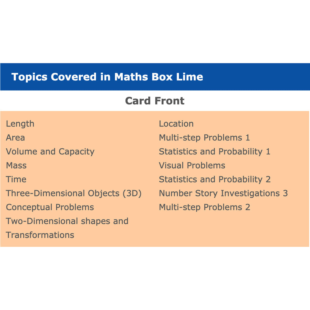 Maths Box Lime