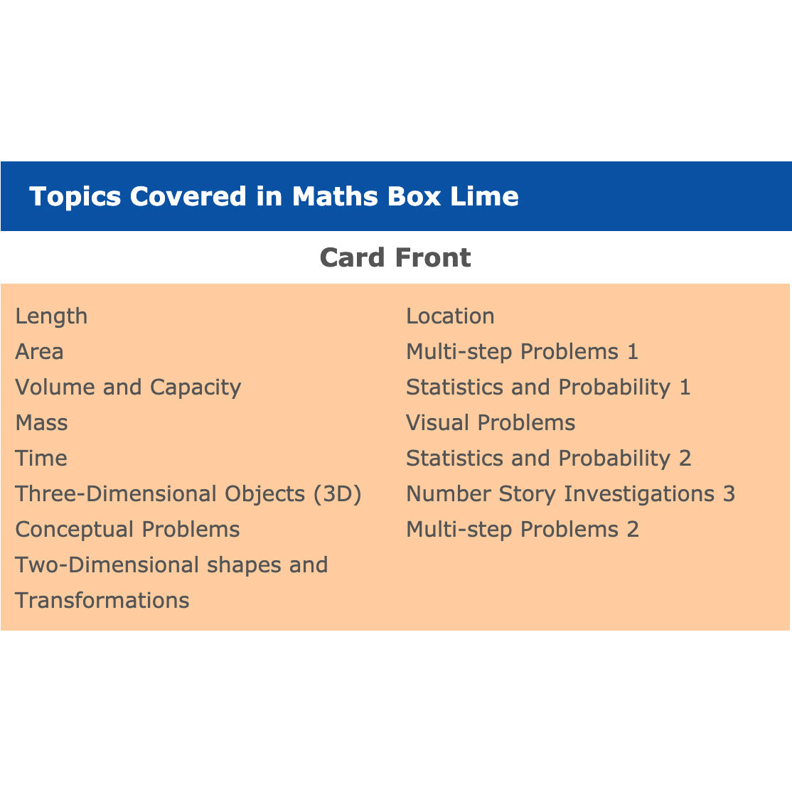 Maths Box Lime