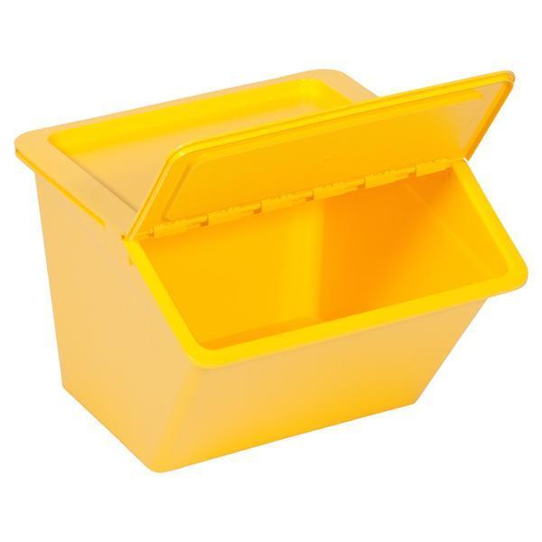 Stackable Storage Container with Flap Lid