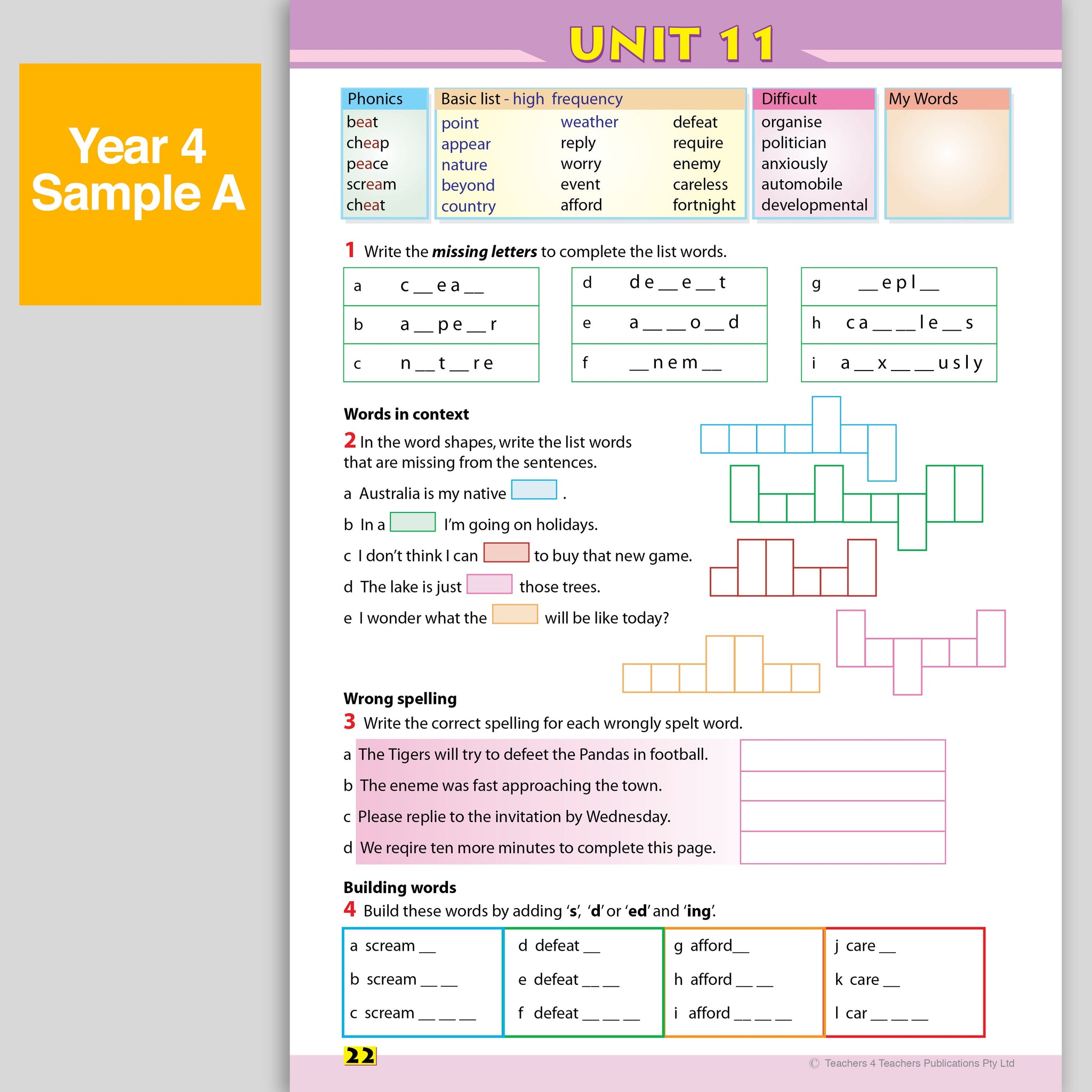 Spelling Conventions Books