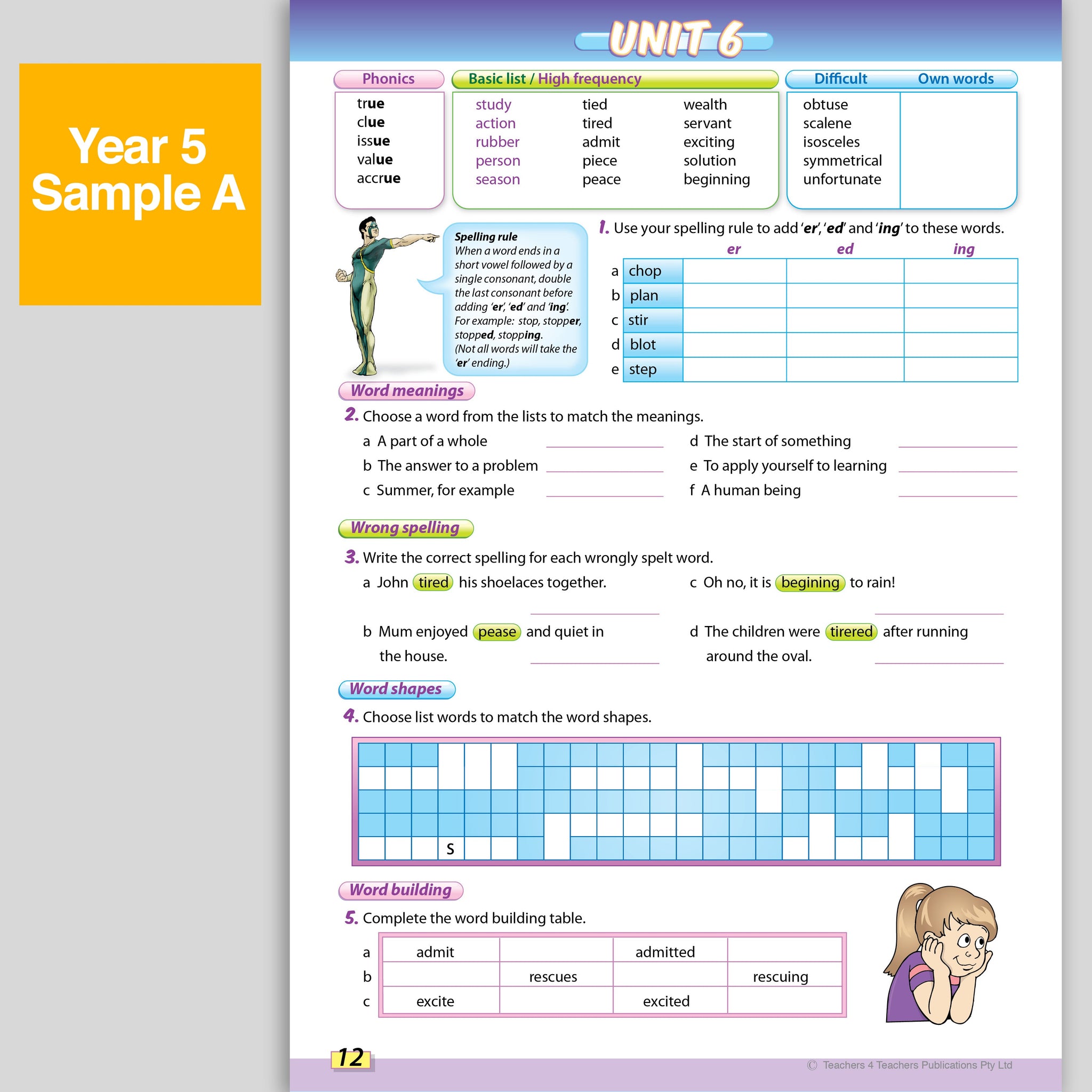Spelling Conventions Books