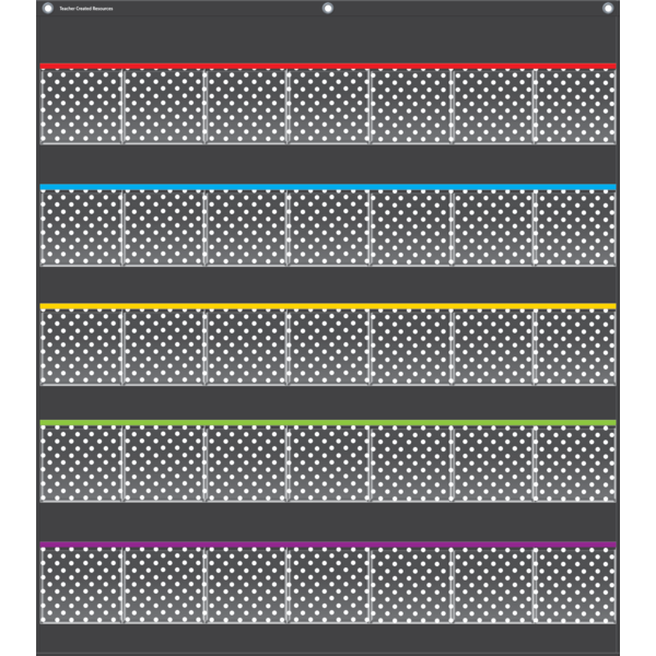 Polka Dots Storage Pocket Chart