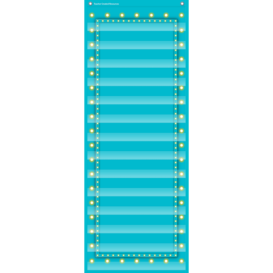Blue Marquee 14 Pocket Chart