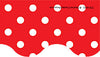 Scalloped Polka Dot Paper Borders - 8 Colours Available