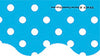 Scalloped Polka Dot Paper Borders - 8 Colours Available