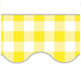 Gingham Scalloped Border Trim - Yellow