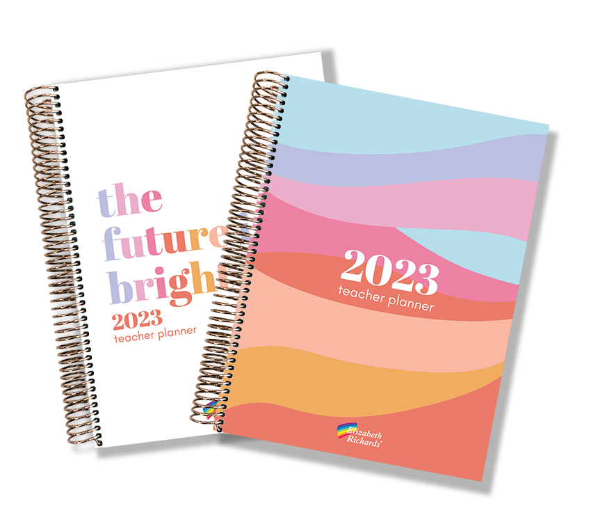 Elizabeth Richards 2023 Teacher Planner two covers