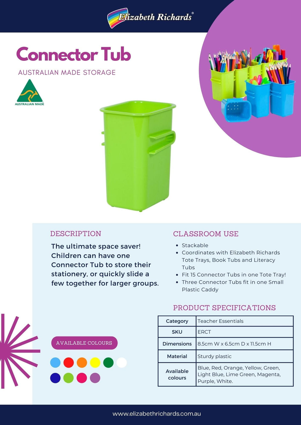 Connector Tubs