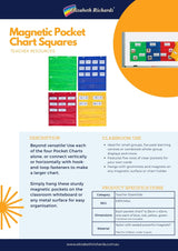 Magnetic Pocket Chart Squares - Set of 4