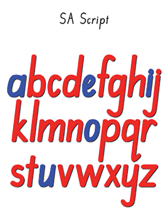 Magnetic Script Letters: SA Style