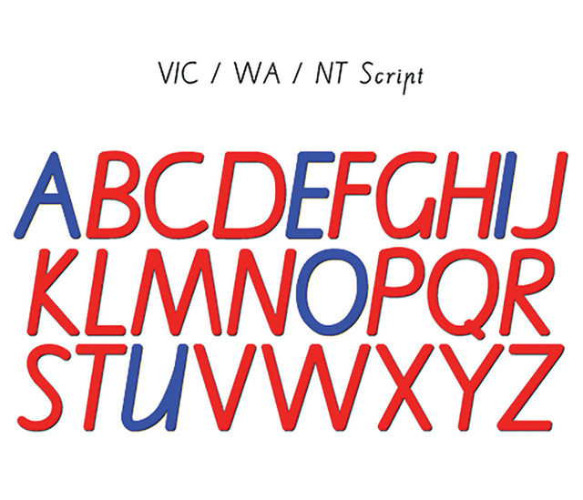 Magnetic Script Letters: VIC Style