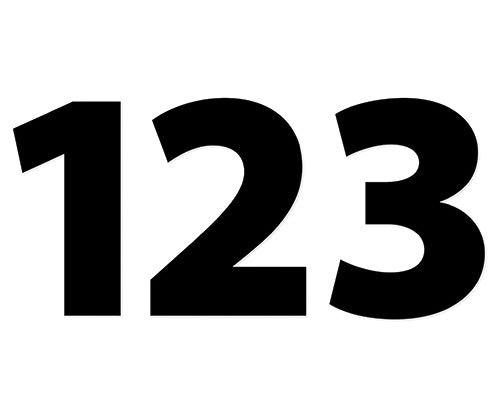 Scratch Adhesive Letters & Numbers