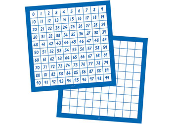 Number Board 0-99 Horizontal 24x24Cm 10 Piece
