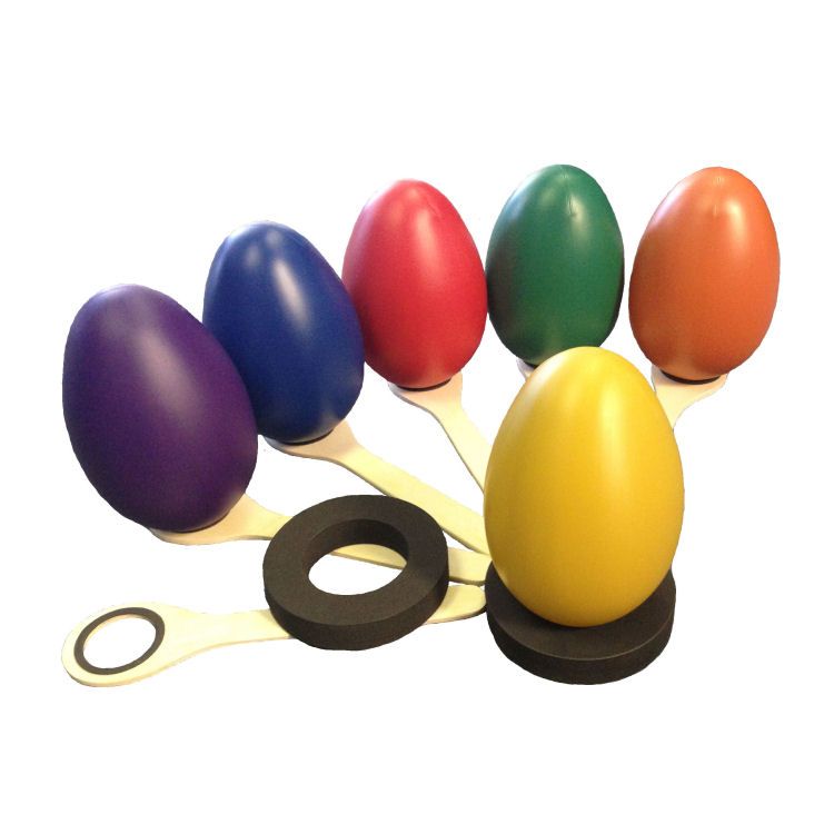 Spectrum™ Jumbo Ostrich Egg and Spoons (set of 6)